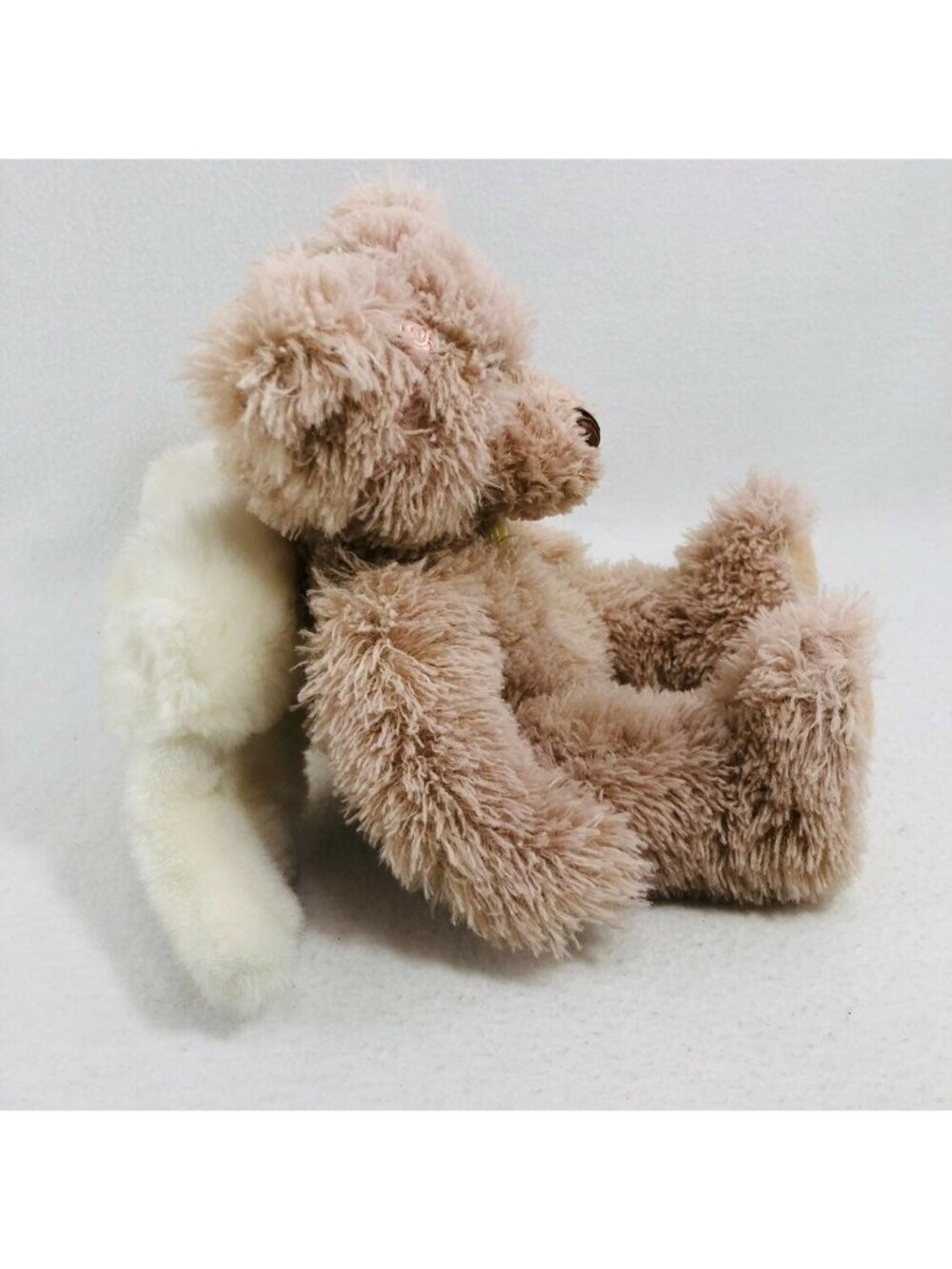 First Main Angel Wing Bear Plush Toy Guardian Girl Women Pink Flower Cuddle Kid - Picture 3 of 12